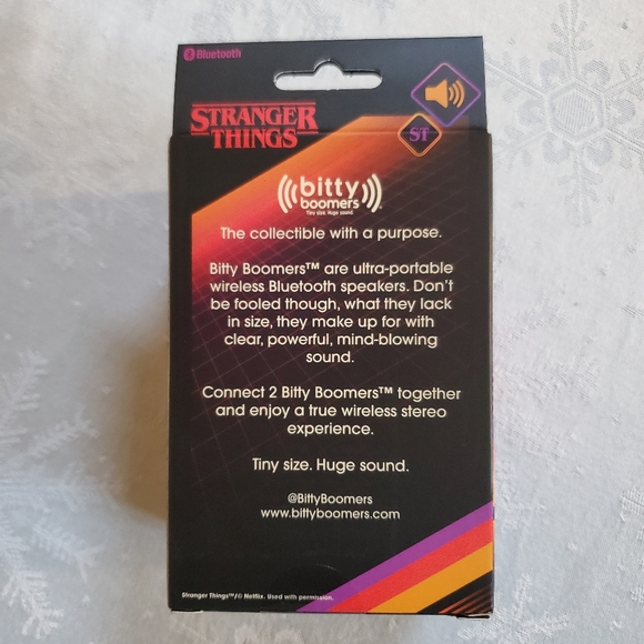 NIP New Stranger Things Steve Harrington Bitty Boomer Bluetooth Speaker - Picture 5 of 6